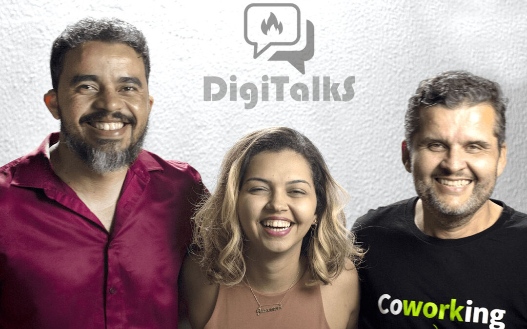 Os Talkers da DigitalksBR Cristiano, Yasmim e Elpidio